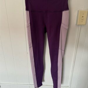 Fabletics Deep Purple PowerHold Leggings